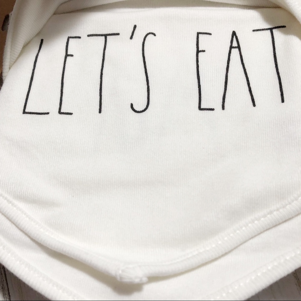 NEW Rae Dunn Onesies & Bib Set with Bonus Gift Bag - Picture 7 of 8
